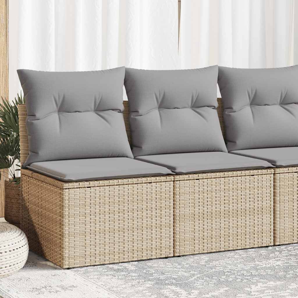 Set Mobilier De Grădină Cu Perne, 2 Piese Poliratan/Lemn Acacia
