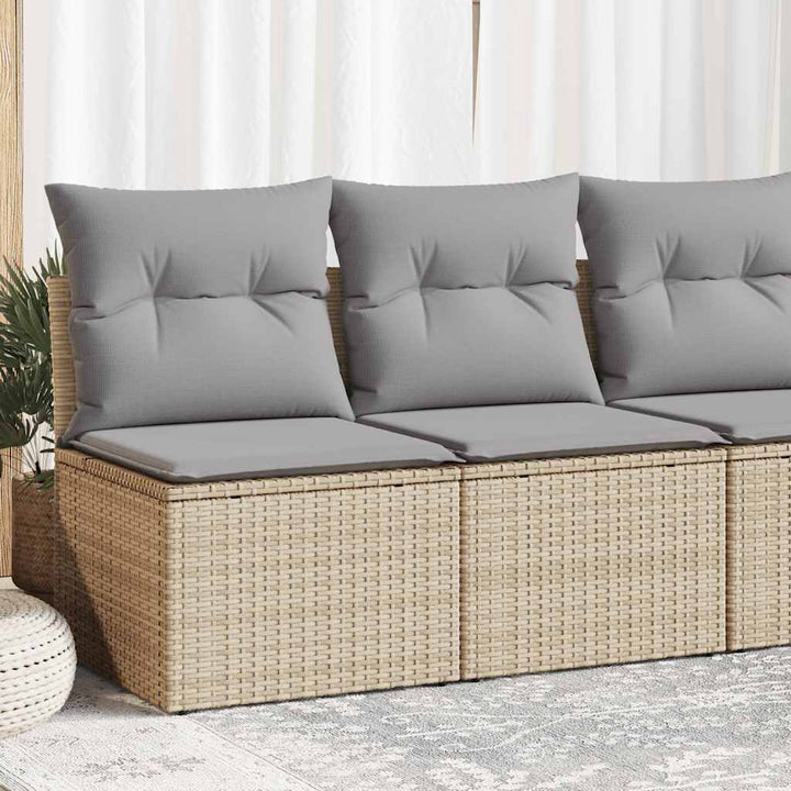 Set Mobilier De Grădină Cu Perne, 2 Piese Poliratan/Lemn Acacia