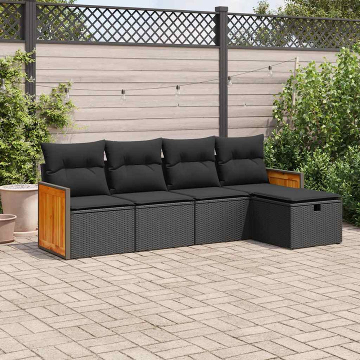 Set Mobilier De Grădină Cu Perne, 6 Piese, , Poliratan