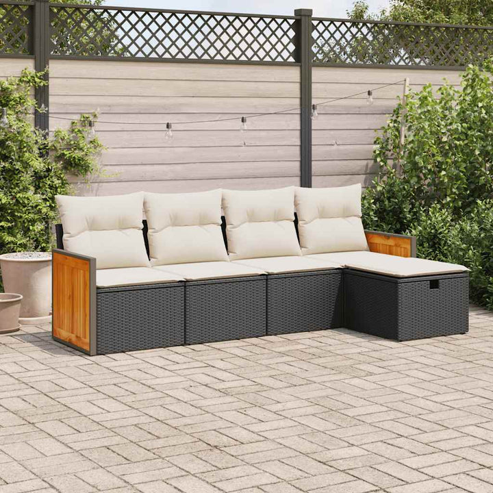 Set Mobilier De Grădină Cu Perne, 6 Piese, , Poliratan