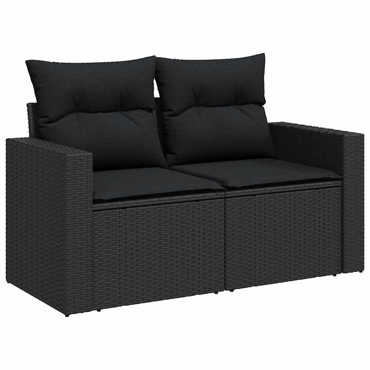 Set Canapele De Grădină Cu Perne, 7 Piese, , Poliratan