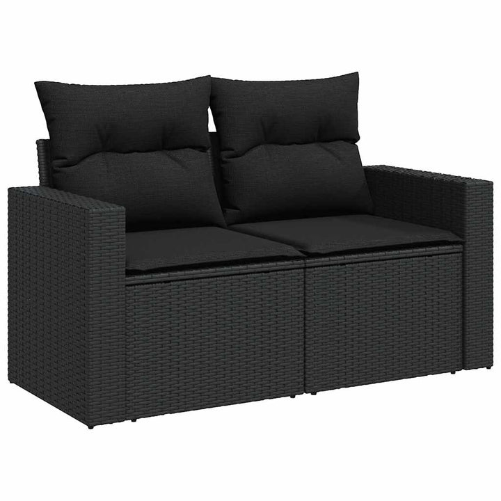 Set Mobilier De Grădină Cu Perne, 9 Piese, , Poliratan