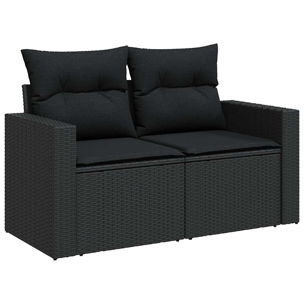 Set Canapele De Grădină Cu Perne, 11 Piese, , Poliratan
