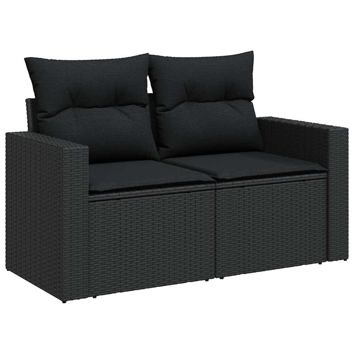 Set Canapele De Grădină Cu Perne, 11 Piese, , Poliratan