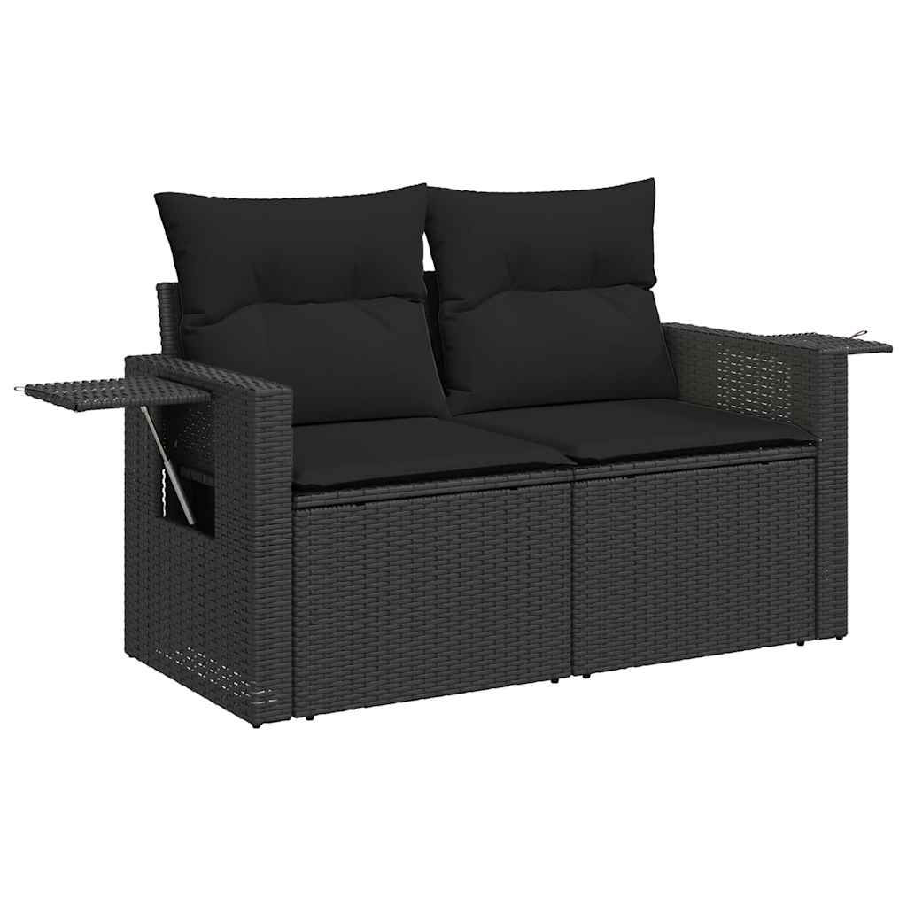 Set Canapele De Grădină Cu Perne, 7 Piese, , Poliratan