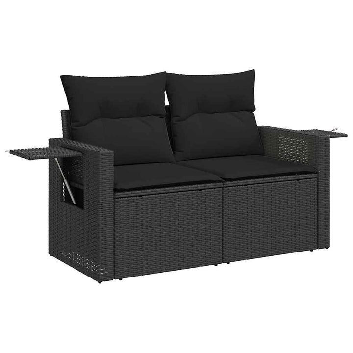 Set Canapele De Grădină Cu Perne, 11 Piese, , Poliratan
