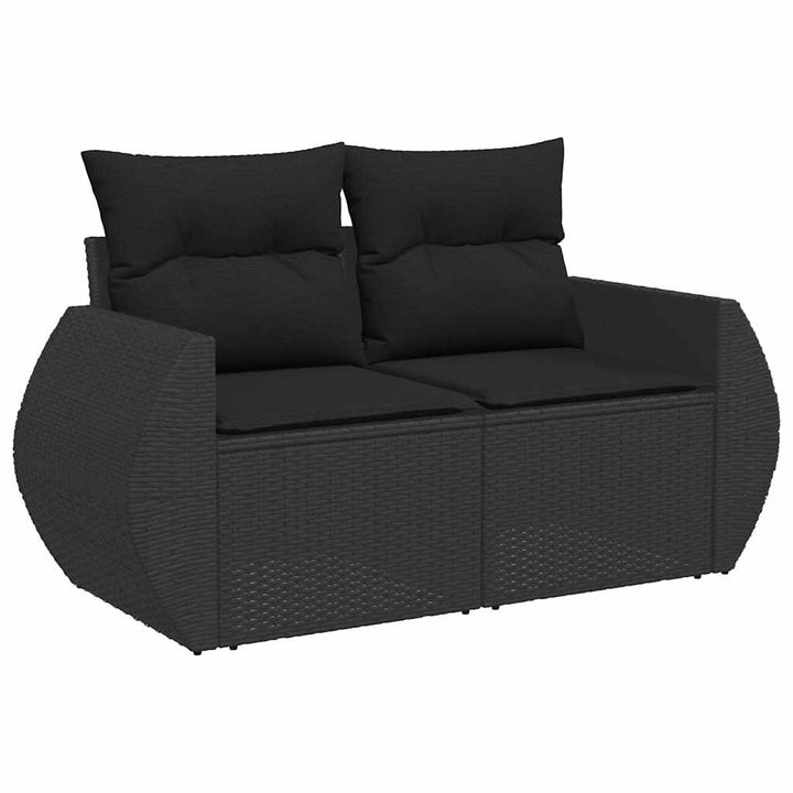 Set Canapele De Grădină Cu Perne, 11 Piese, , Poliratan