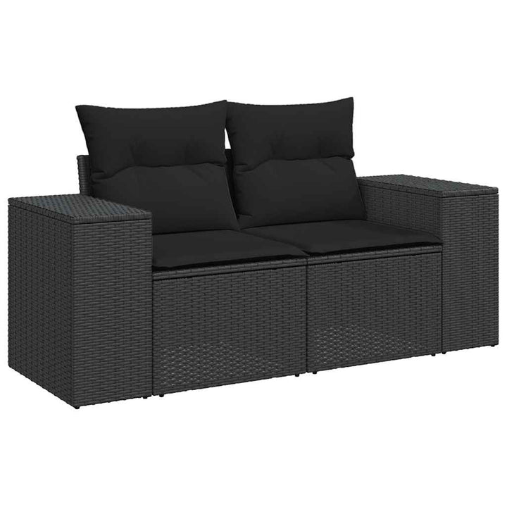 Set Canapele De Grădină Cu Perne, 7 Piese, , Poliratan