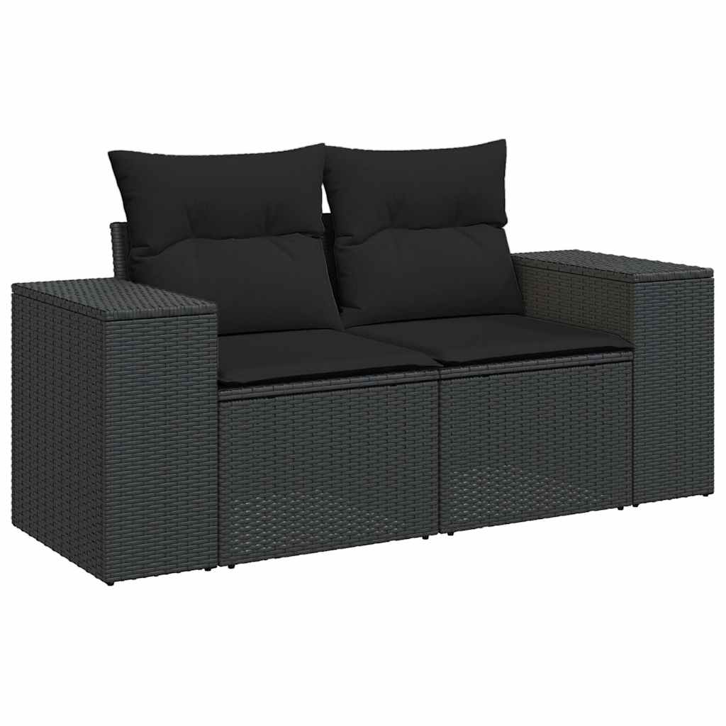 Set Mobilier De Grădină Cu Perne, 8 Piese, , Poliratan