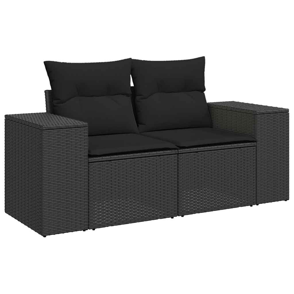 Set Canapele De Grădină Cu Perne, 11 Piese, , Poliratan