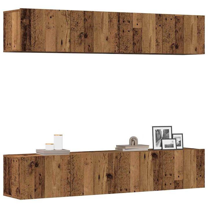 Dulapuri Tv, 4 Piese, , 60X30X30 Cm, Lemn Prelucrat