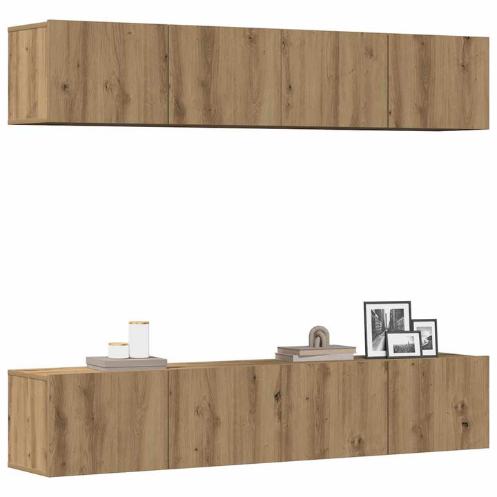 Dulapuri Tv, 4 Piese, , 60X30X30 Cm, Lemn Prelucrat