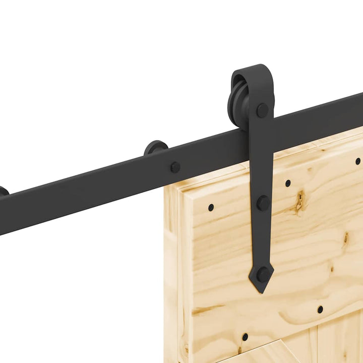 Ușă Glisantă Cu Set De Feronerie 70X210 Cm, Lemn Masiv De Pin
