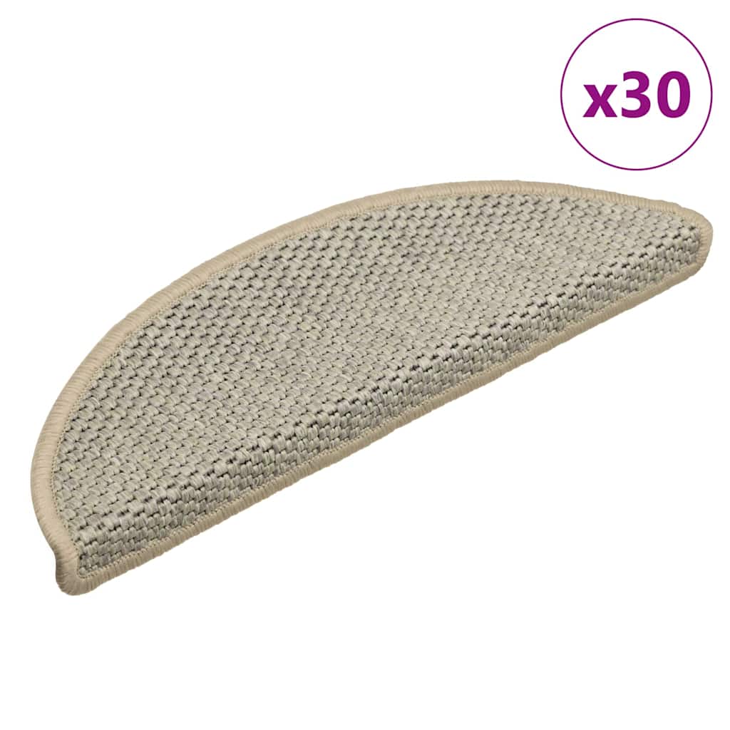 Covorașe Scări Autoadezive 15 Buc 56X17X3 Aspect Sisal