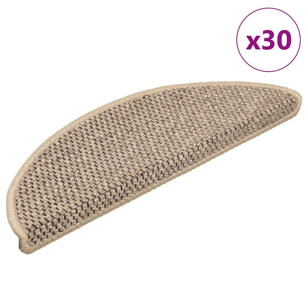 Covorașe Scări Autoadezive 15 Buc 56X17X3 Aspect Sisal