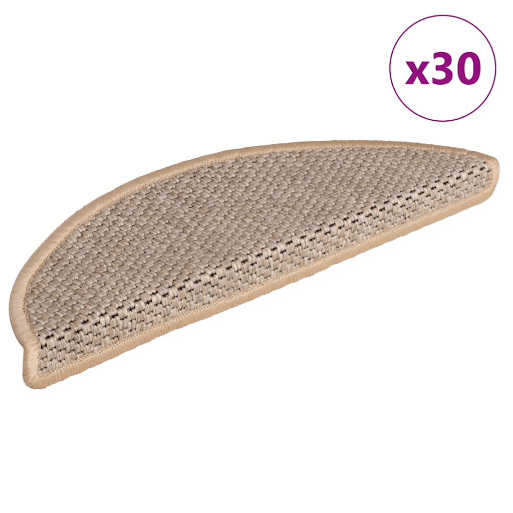 Covorașe Scări Autoadezive 15 Buc 56X17X3 Aspect Sisal