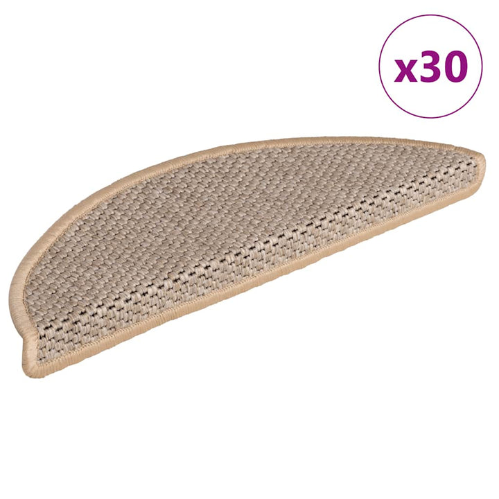 Covorașe Scări Autoadezive 15 Buc 56X17X3 Aspect Sisal