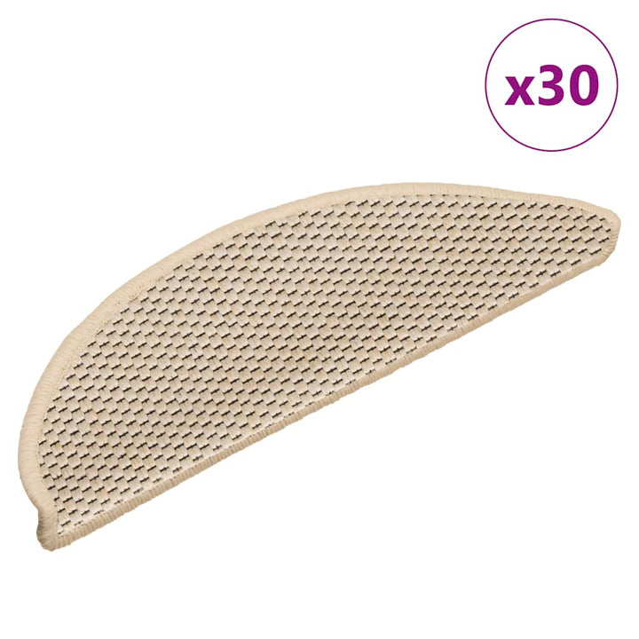 Covorașe Scări Autoadezive 15 Buc 56X17X3 Aspect Sisal