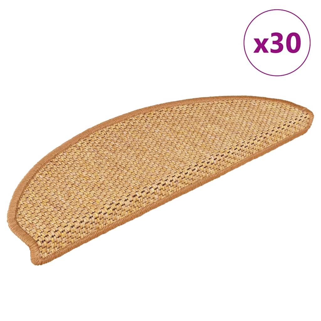 Covorașe Scări Autoadezive 15 Buc 56X17X3 Aspect Sisal