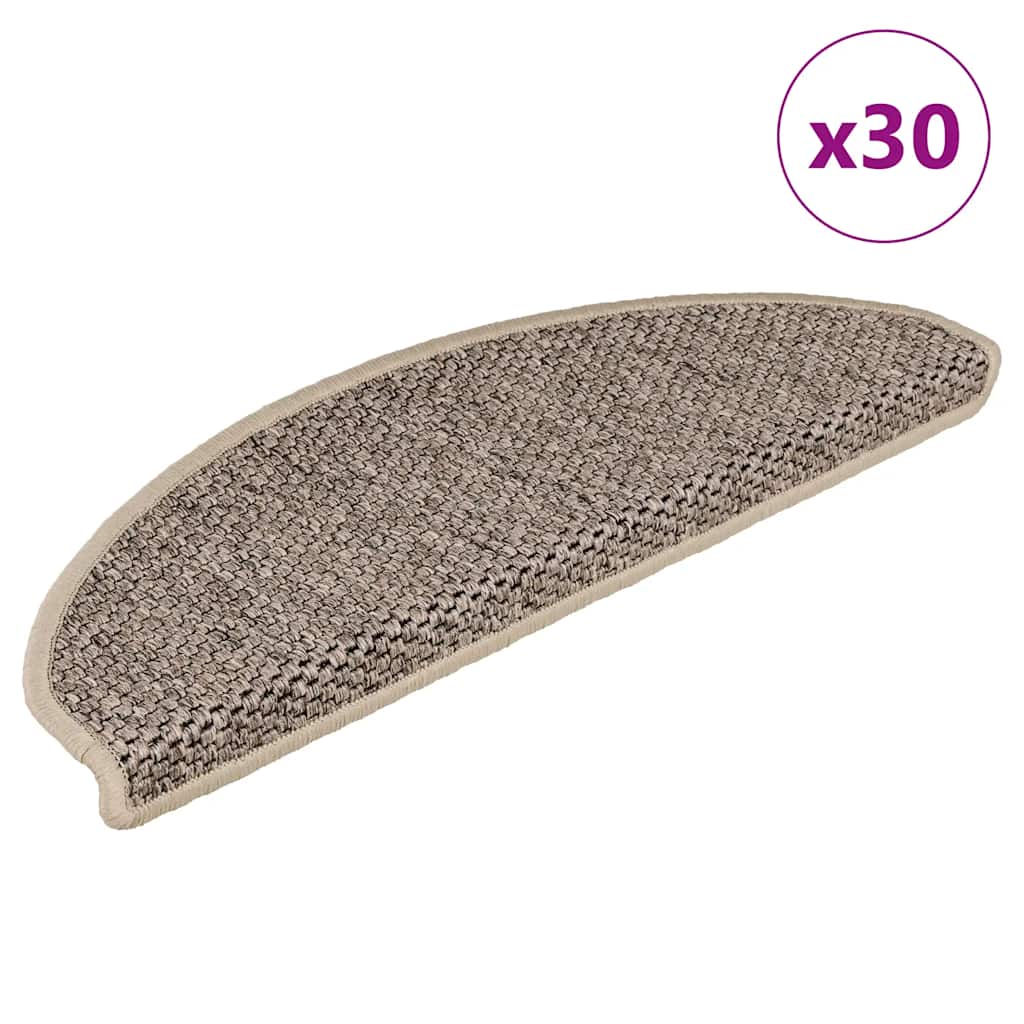Covorașe Scări Autoadezive 15 Buc 56X17X3 Aspect Sisal