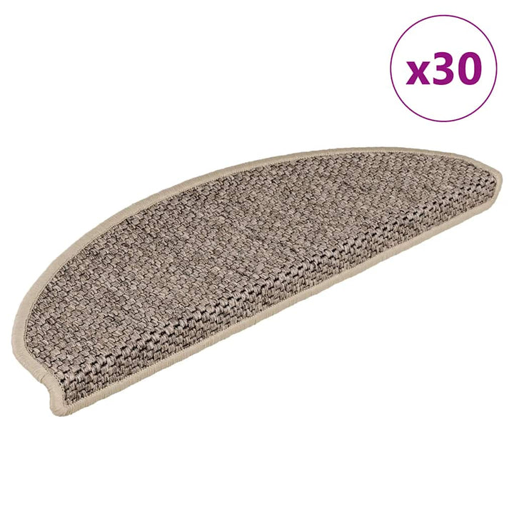 Covorașe Scări Autoadezive 15 Buc 56X17X3 Aspect Sisal
