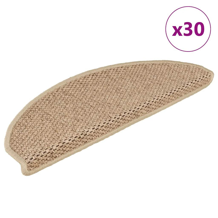 Covorașe Scări Autoadezive 15 Buc 56X17X3 Aspect Sisal