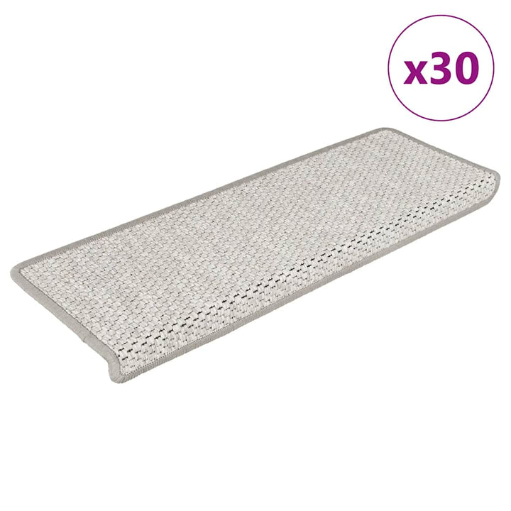 Covorașe Scări Autoadezive, 15 Buc. 65X21X4 Cm, Sisal