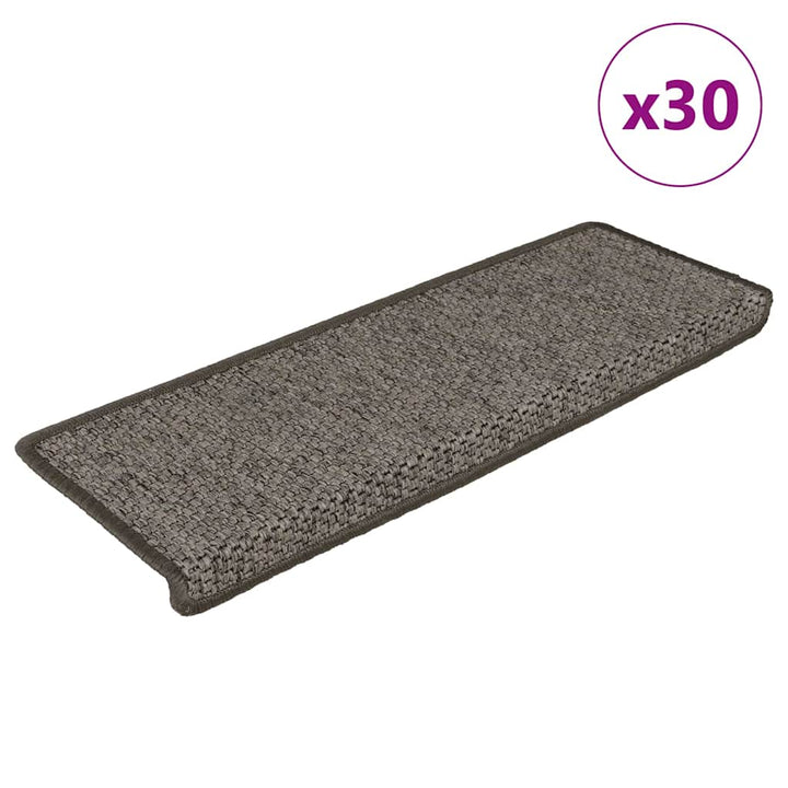 Covorașe Scări Autoadezive, 15 Buc. 65X21X4 Cm, Sisal