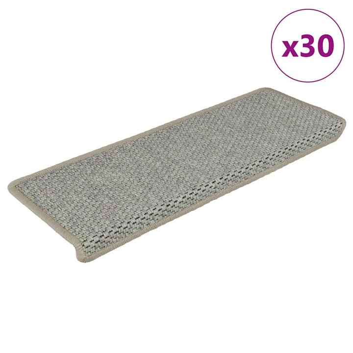 Covorașe Scări Autoadezive, 15 Buc. 65X21X4 Cm, Sisal